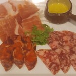 ◇塞拉諾火腿&伊比利亞豬肉生意式臘腸2種拼盤