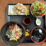 琴吹寿司 - 海鮮丼セット1600円税込