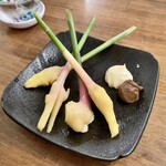 鶴亀八番 - 谷中生姜 味噌とマヨネーズ