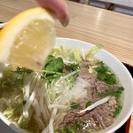 Pho Que - レモンが良い仕事