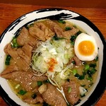 俺の中華たなか家 - 「味噌ホルモン」着丼＼(^o^)／　上空からパチリ♯