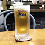 Sugioka - 生ビール500円。気軽にいただける価格です