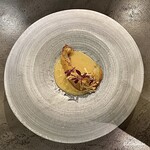 カーサ・デル・チーボ - フカヒレのサルタート 干し貝柱のカッソピーパ風ソース