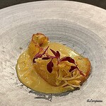 カーサ・デル・チーボ - フカヒレのサルタート 干し貝柱のカッソピーパ風ソース