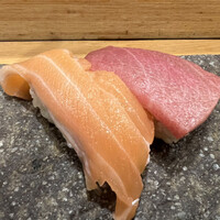 鮨処 竜敏 - サーモン、まぐろ