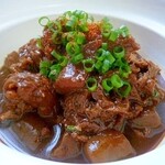 Homemade beef tendon stew