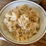 手打ちそば 花もも - 蕎麦の実ご飯300円