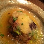 銀座 水野 - 加茂なす＆おろし牛肉