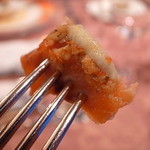 日和庵 - キャベツのムースがマスの風味を引き立てる