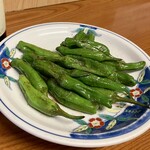 きさく - ししとうの炒め物330円