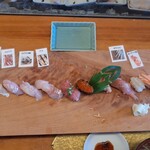 Sushidokoro Asahiya - ひこまろ。シャリ小さめ、3800円は破格。