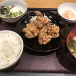 Hakata Motsunabe Yamaya - うまだし唐揚げ定食(¥1,200)