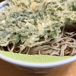 加賀 - 冷やし 春菊天そば 540円
