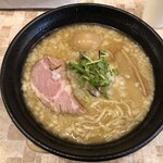 中華そば ゆら吉 - 甲州味噌らぁ麺　味玉乗せ　背油トッピング　コクありスープ　950円　＋　50円