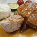 キッチン ブルー グローブ - 豚肩ロースポシェは、分厚くても柔らかく、箸でも解れます！