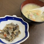 お食事処おさない - にしん切込み,けの汁