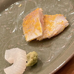 木挽町 とも樹 - 春子鯛の黄身酢オボロと泥障烏賊