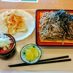 Kamaage Udon Shirakonaya - 大盛そばランチ（天ぷら付き）　850円