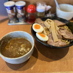 東池袋大勝軒 いちぶん - 濃厚つけ麺(全部のせ)