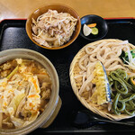 肉汁うどん長嶋屋 - サンラータン&ミニ生姜焼き丼