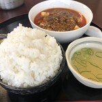 旬彩中華工房 - 麻婆豆腐セット