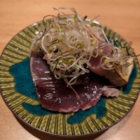 恵比寿 鮨 ふじまさ - カツオ藁焼き