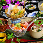 Fukutei - 三色ご飯と素麺