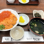 Shokudou Ushio - 積丹産ばふんうにとイクラ丼