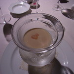 フランス料理グルメ - 2013.8)ももの甘みが凝縮したスープ