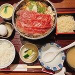 あじ菜 - すき焼き定食