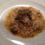 ラ・サンテ - 脳みそのムニエルとおぼろづきのリゾット