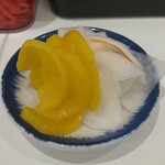 長浜ラーメン 一心亭 - たくあん＆千枚漬け