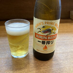 らぁめん 山と樹 - ビールの小瓶（400円）