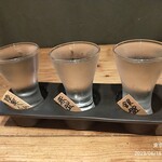 魚旬 - 日本酒飲み比べ