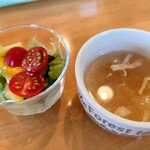 カフェ ゆるリーフ - サラダとスープ