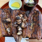 うなぎ 横輪おりおり - 鰻重横輪　肝焼き乗せ