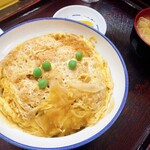 清水屋 - かつ丼(味噌汁・たくあん付き)