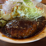Kurokichi - 煮込みハンバーグ定食 1500円。