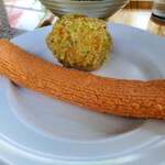 山越うどん - エビ天＆じゃがいも天