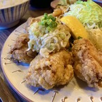 Sakaba Shokudou Kemumaki Kun - 塩レモンネギダレの鶏の唐揚げ定食