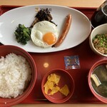 ジョイフル - 目玉焼き納豆朝食438円税込（ライス大）