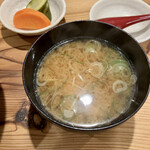 しんのすけ - みそ汁、ぬかづけ