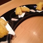 博多 表邸 - とうもろこしの天ぷら