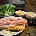 韓国家庭料理居酒屋　トンイ - サンギョプサルセット　1,890円