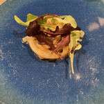 ドゥ・クルール - イカとレタスのサラダ、ウニソース！超美味！！