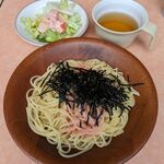 Saizeriya - ランチのスパゲティタラコソースシシリー風 税込500円