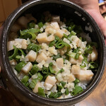 温石 - 甘長唐辛子と平貝のご飯