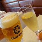 トリビーと泡で乾杯♪