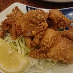 ゑびす - 鳥唐揚げ にんにく効いてます ボリューミー