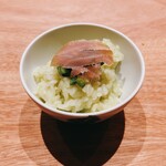 Syn - アスパラガスご飯と大トロの生ハム